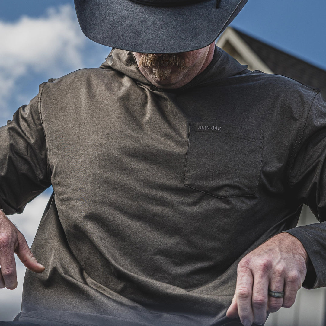 The "Tarmac" Sun Hoodie - Iron Oak Apparel Co.