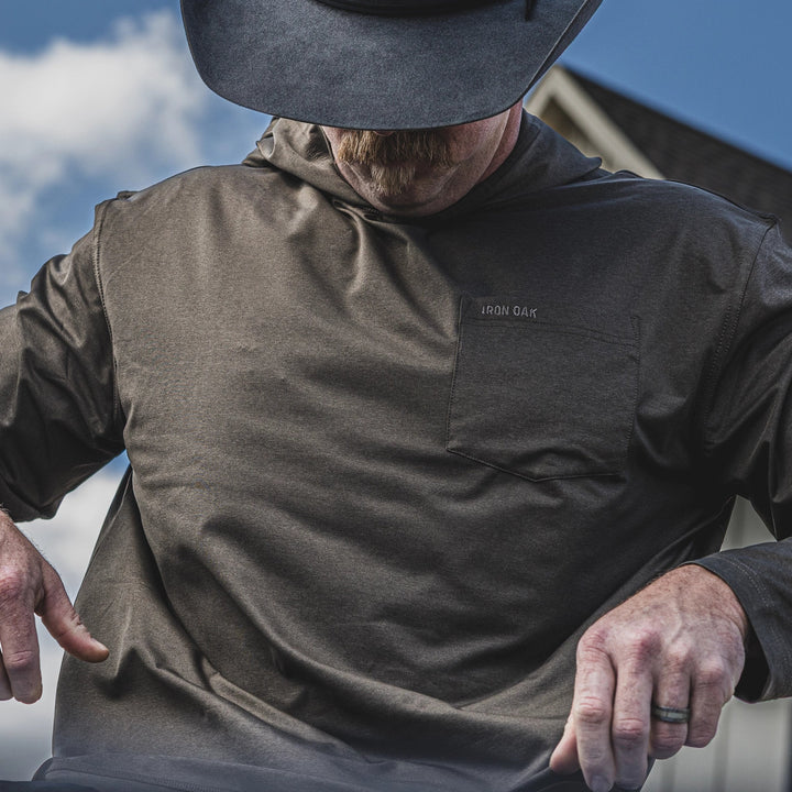 The "Tarmac" Sun Hoodie - Iron Oak Apparel Co.