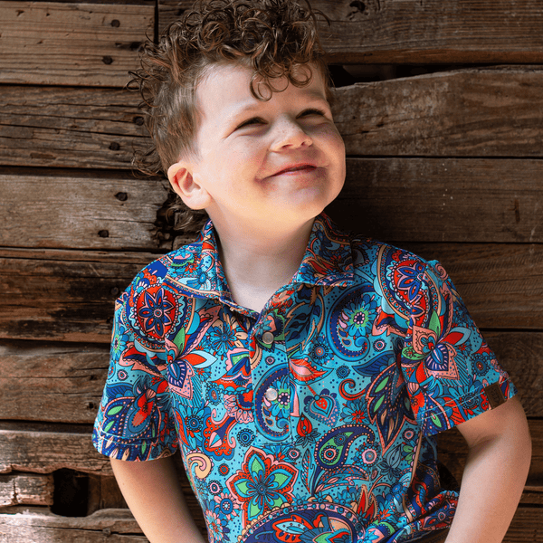 Outlander Youth Pearl Snap Polo | Iron Oak - Iron Oak Apparel Co.